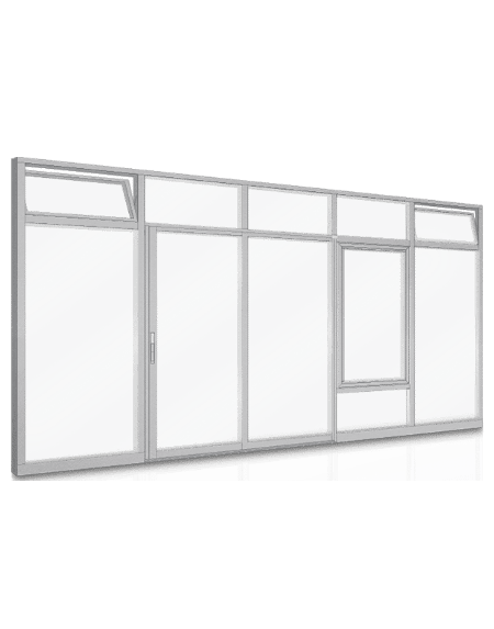 Aluminum window wall