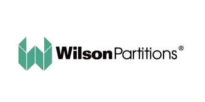 Wilson Partitions logo with green geometric W icon and black text on a white background.